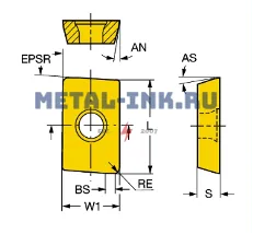Пластина R21544-090204M-WL